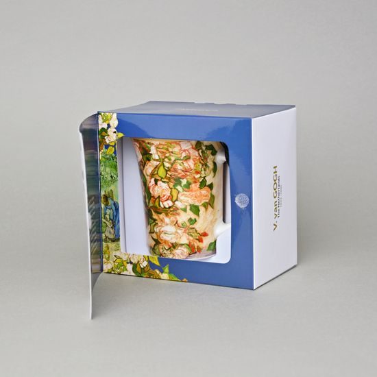 Mug 350 ml, Vincent van Gogh, Roses, porcelain Carmani