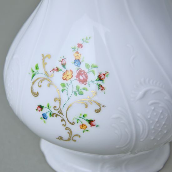 Vase 23,5 cm, Thun 1794, Carlsbad porcelain, BERNADOTTE flowers with gold