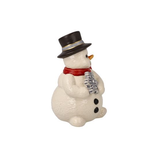 Snowman figurine The Joy of Winter 6 / 5.5 / 9cm, stoneware, Goebel