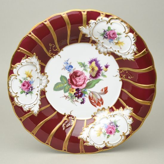 Talíř nástěnný 30 cm, Purpur, Royal Dux Bohemia