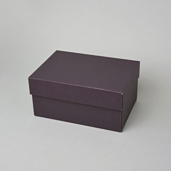 Gift Box brown with yellow satin inside, Small, 21 x 14,8 x 10 cm