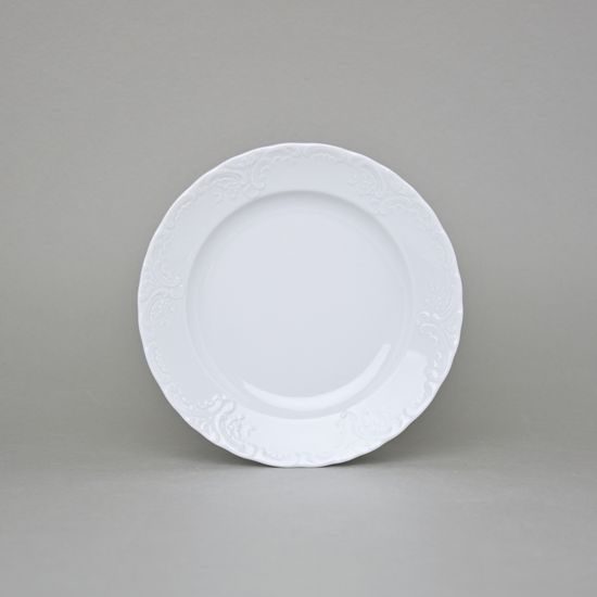 Plate dessert 19 cm, Opera white, Cesky porcelan a.s.