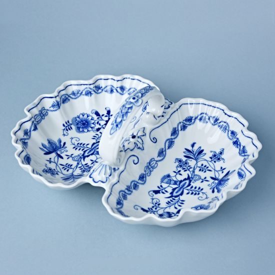 2-Compartment dish 28 cm, Original Blue Onion Pattern