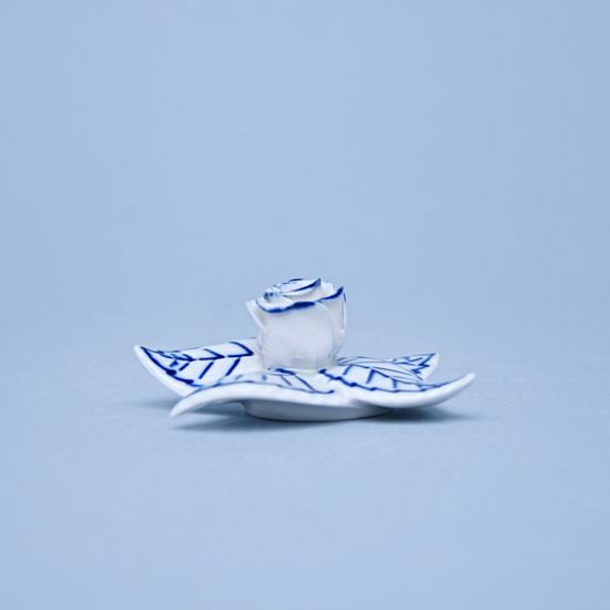 Dekorační růže / růžička ke stolování 7,3 x 3 cm, Cibulák, originální z Dubí