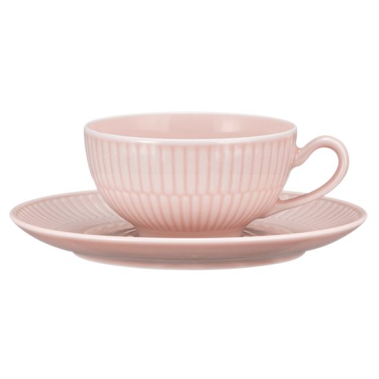 Šálek čajový 220 ml + podšálek 16 cm, Amina Rose, porcelán Seltmann