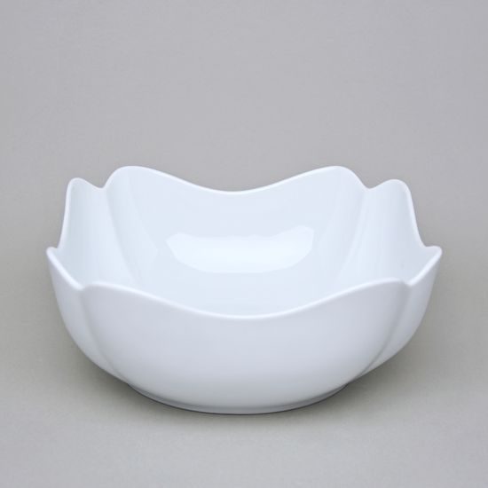 Mísa salátová čtyřhranná vysoká 24 cm, nedekor, Český porcelán a.s.