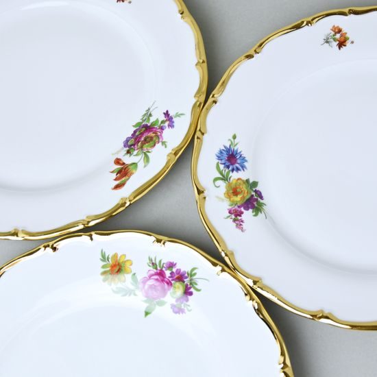 Talíř mělký 26 cm, Aristokrat, Queens Crown, Original Bohemia porcelain