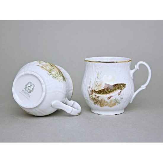 Hrnek Jonáš 310 ml, 2 ks., Thun 1794, karlovarský porcelán, BERNADOTTE rybářská