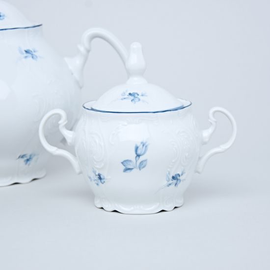 Tea set for 6 persons, Thun 1794 Carlsbad porcelain, BERNADOTTE blue flower