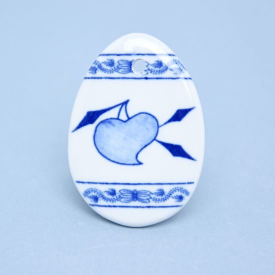 Easter decoration - Egg 5,5 x 3,9 cm, Original Blue Onion Pattern