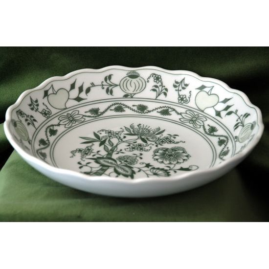 Fruit bowl 24 cm, Green Onion Pattern, Cesky porcelan a.s.