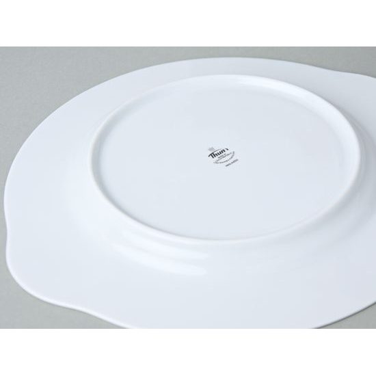 Plate cake with handles 27 cm, Thun 1794 Carlsbad porcelain, OPAL 80136