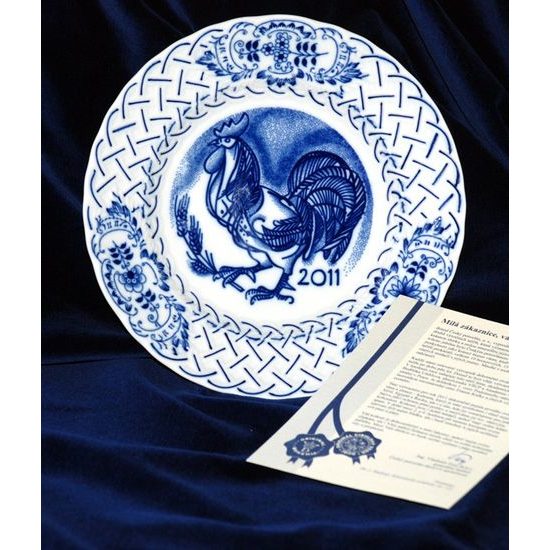 Annual plate 2011 18 cm, Original Blue Onion Pattern