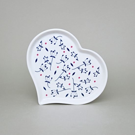 Love: Dish flat Heart 21 cm, Thun 1794 Carlsbad porcelain