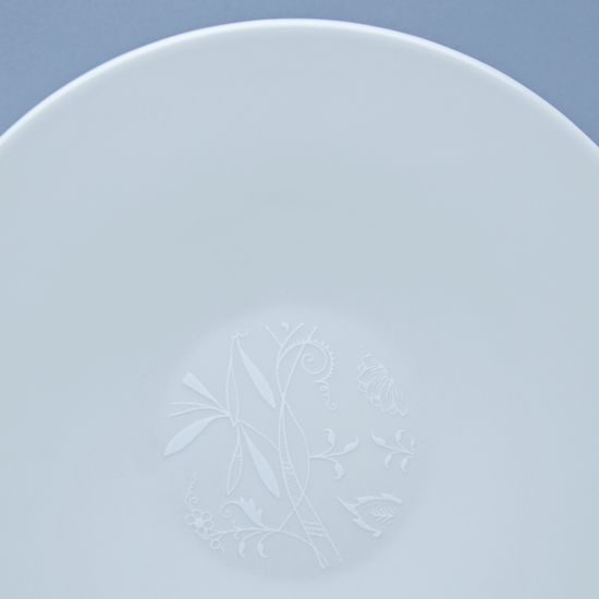 Bohemia White DECOR, Talíř mělký 28 cm, design Pelcl, Český porcelán a.s.