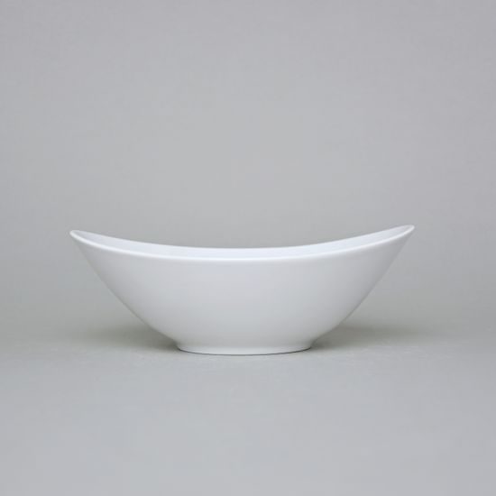 Bowl 18 cm, Thun 1794 Carlsbad porcelain, Loos white