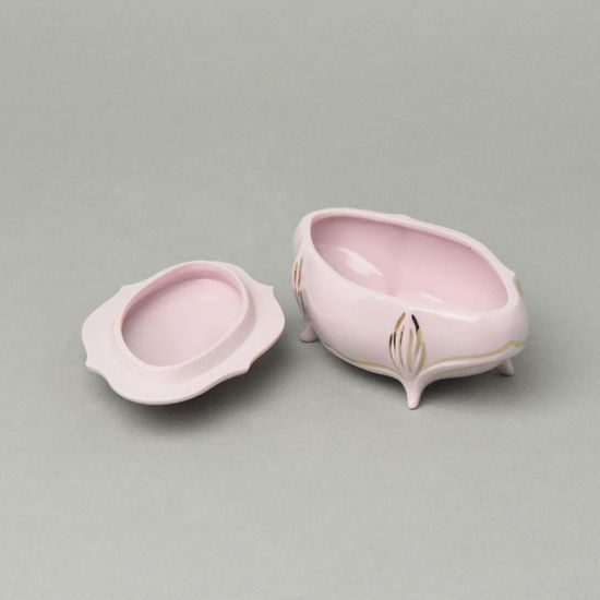 Jar Hana 12,3 cm, rose + gold, Český porcelán a.s.