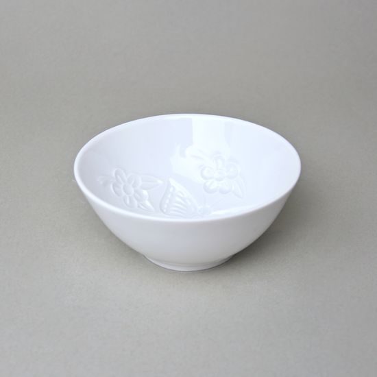 Miska na puding - motýl 11,3 cm, Bílý porcelán, Český porcelán a.s.