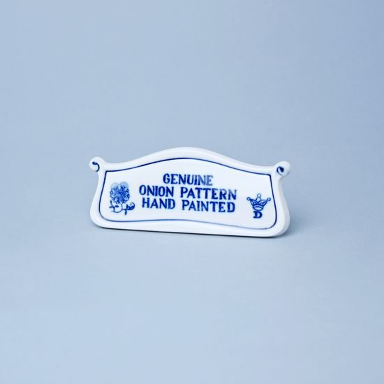 Reklamní štítek s nápisem 14 cm, Cibulák, originální z Dubí