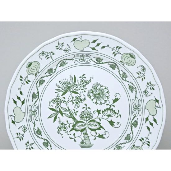 Talíř mělký 26 cm, zelený cibulák, Český porcelán a.s.