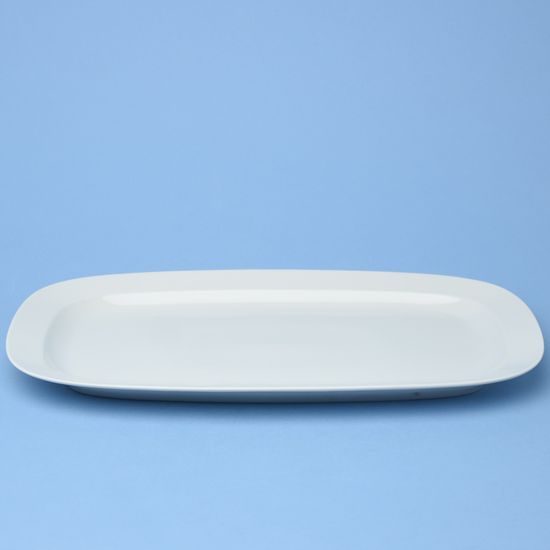 Platter 36 x 21 cm, white, Thun 1794, karlovarský porcelán