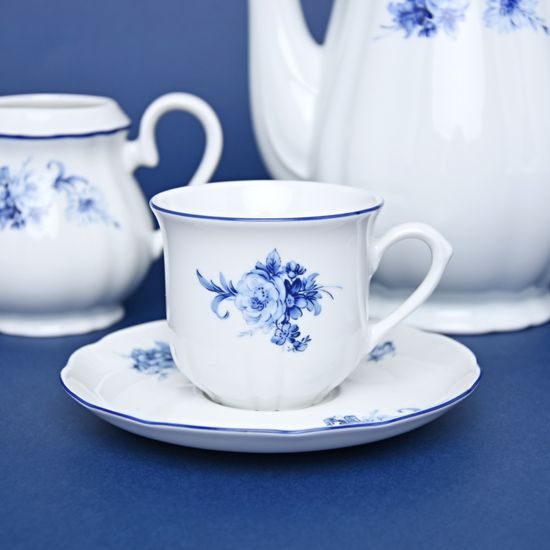 Coffee set for 6 persons, Thun 1794 Carlsbad porcelain, ROSE 80061