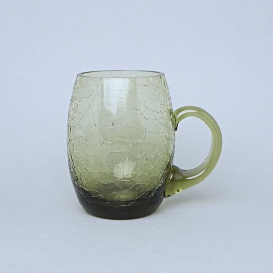 Beer mug - Krakle (Green), 500 ml, Floriánova huť
