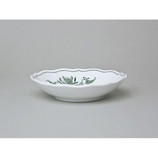 Podšálek B 14 cm, zelený cibulák, Český porcelán a.s.