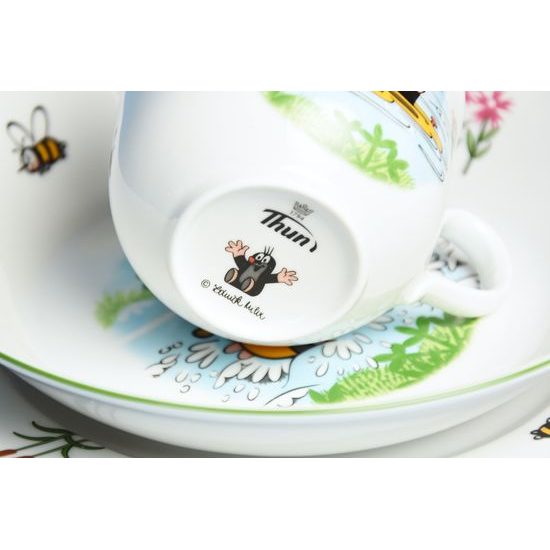 Children's set "Mole with duck" 3 pcs., Thun 1794 Carlsbad porcelain