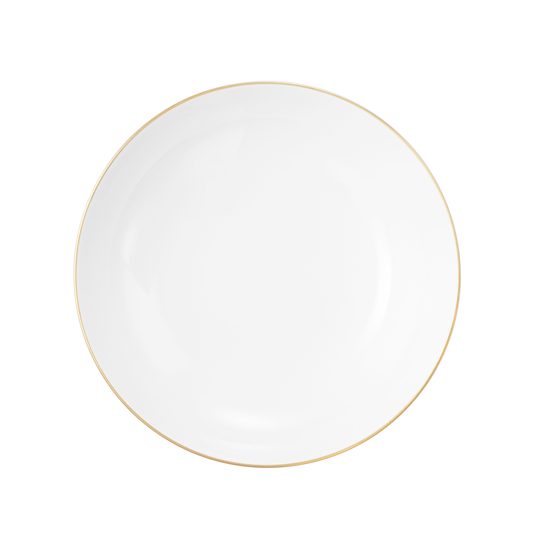 Liberty zlatá linka: Talíř hluboký 21 cm, porcelán Seltmann