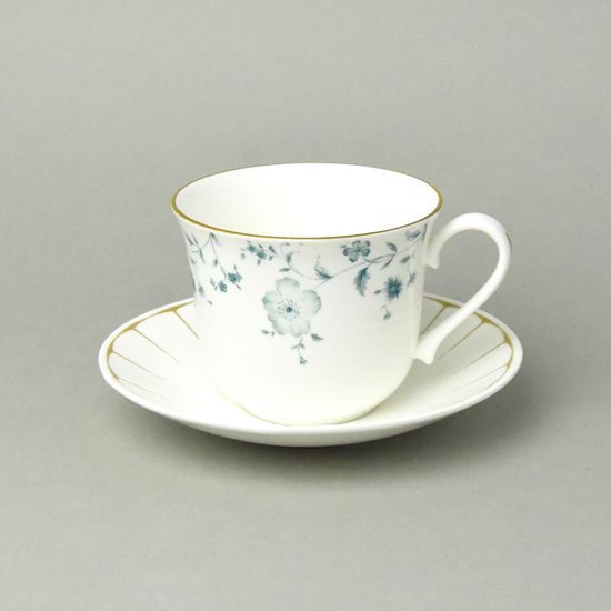 Jasmine: Cup 420 ml and saucer 17 cm, Roy Kirkham fine bone china