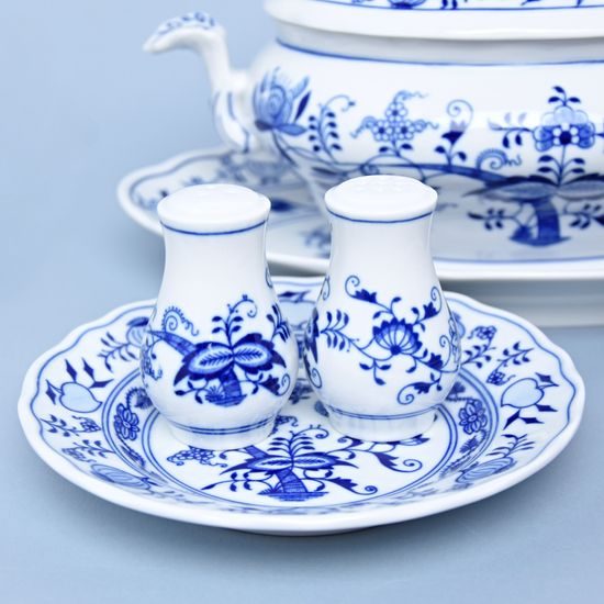 Dining set for 6 persons "I 'M a MODERATE EATER", Original Blue Onion Pattern