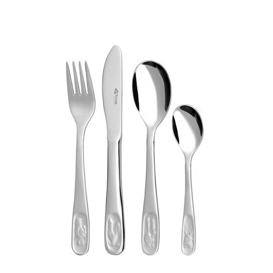 Cutlery baby set 4 pieces, Pipi, Toner cutlery