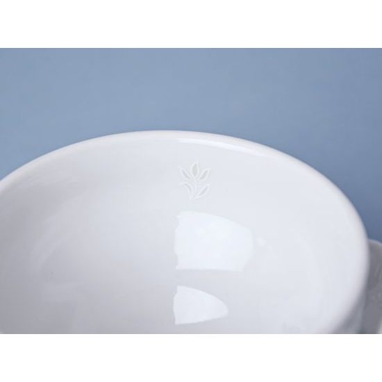 Frost no line: Tea cup and saucer 205 ml / 15,5 cm, Thun 1794 Carlsbad porcelain, Bernadotte