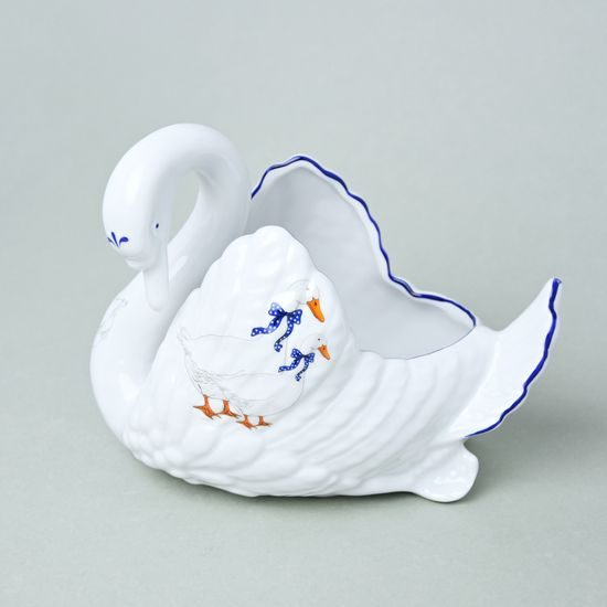 Bowl Swan 22 x 17 cm, Goose decor, Leander 1907