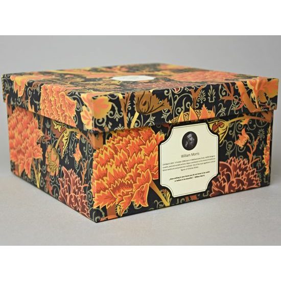 Cup Jumbo 470 ml + saucer 17 cm, William Morris, Cray floral, porcelain Duo Gifts