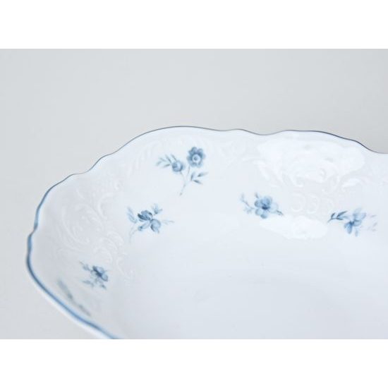 Bowl 19 cm, Thun 1794 Carlsbad porcelain, BERNADOTTE blue flower