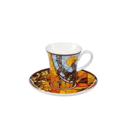 Demitasse Peacock 7 cm / 0,1 l, Porcelain, L. C. Tiffany, Goebel Artis Orbis