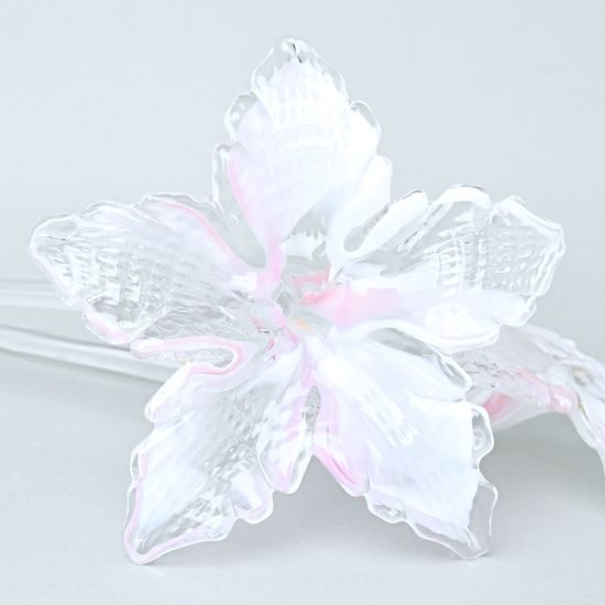 Květina se stonkem (světle růžová) 62 cm, 1 ks., Pačinek GLASS