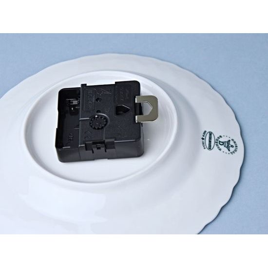 Hodiny reliéfní 18 cm se strojkem, Cibulák, originální z Dubí