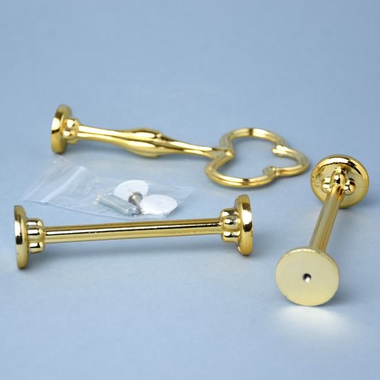 Klíč (tyčka) k porcelánovému etažeru - zlatý KOVOVÝ