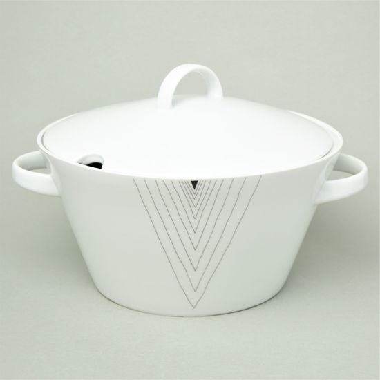 Lid for 3 l soup tureen, Thun 1794, karlovarský porcelán, TOM