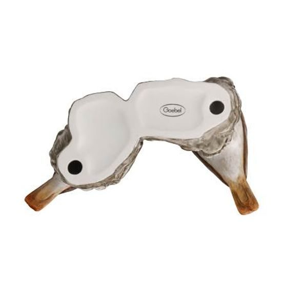 Figurine Bird of the year 2025 Black Redstart pair, 14 / 8,5 / 10,5, porcelain, Goebel