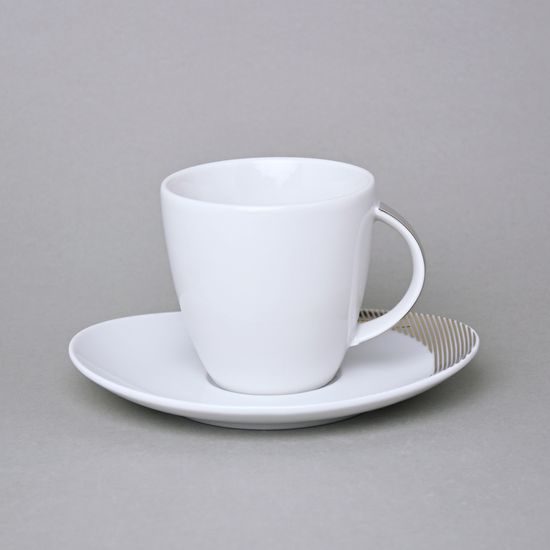 2685: Cup 220 ml plus saucer 160 mm, Thun 1794 Carlsbad porcelain, Loos