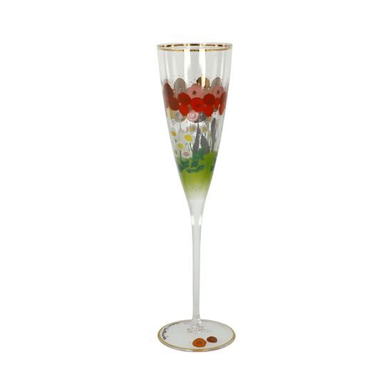 Champagne glass R. Wachtmeister - Lestate in giardino, 7,5 / 7,5 / 27,5 cm, Glass, Cats Goebel