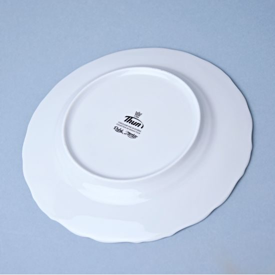 Plate dessert 19 cm, Ophelia white with bottom sign, Thun 1794