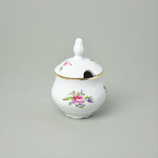 Hořčičník (malá cukřenka) 150 ml, Thun 1794, karlovarský porcelán, BERNADOTTE míšeňská růže