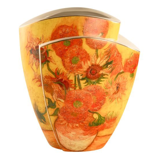 Vase Vincent van Gogh - Sunflowers, 36 / 21 / 43 cm, Porcelain, Goebel