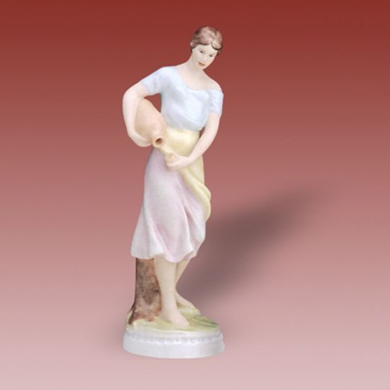 Lady with jug 8 x 7,5 x 22,5 cm, Porcelain Figures Duchcov