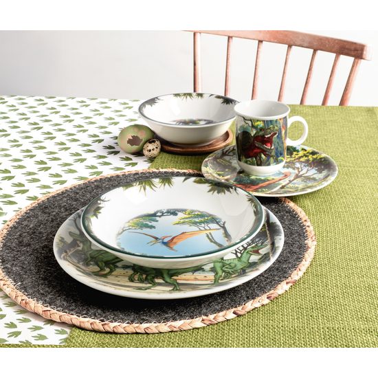 Dinosaurus: Talíř mělký 25,5 cm, Compact 65626, Porcelán Seltmann